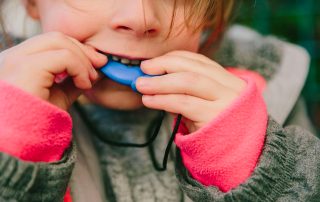 Child Using Teething Toy