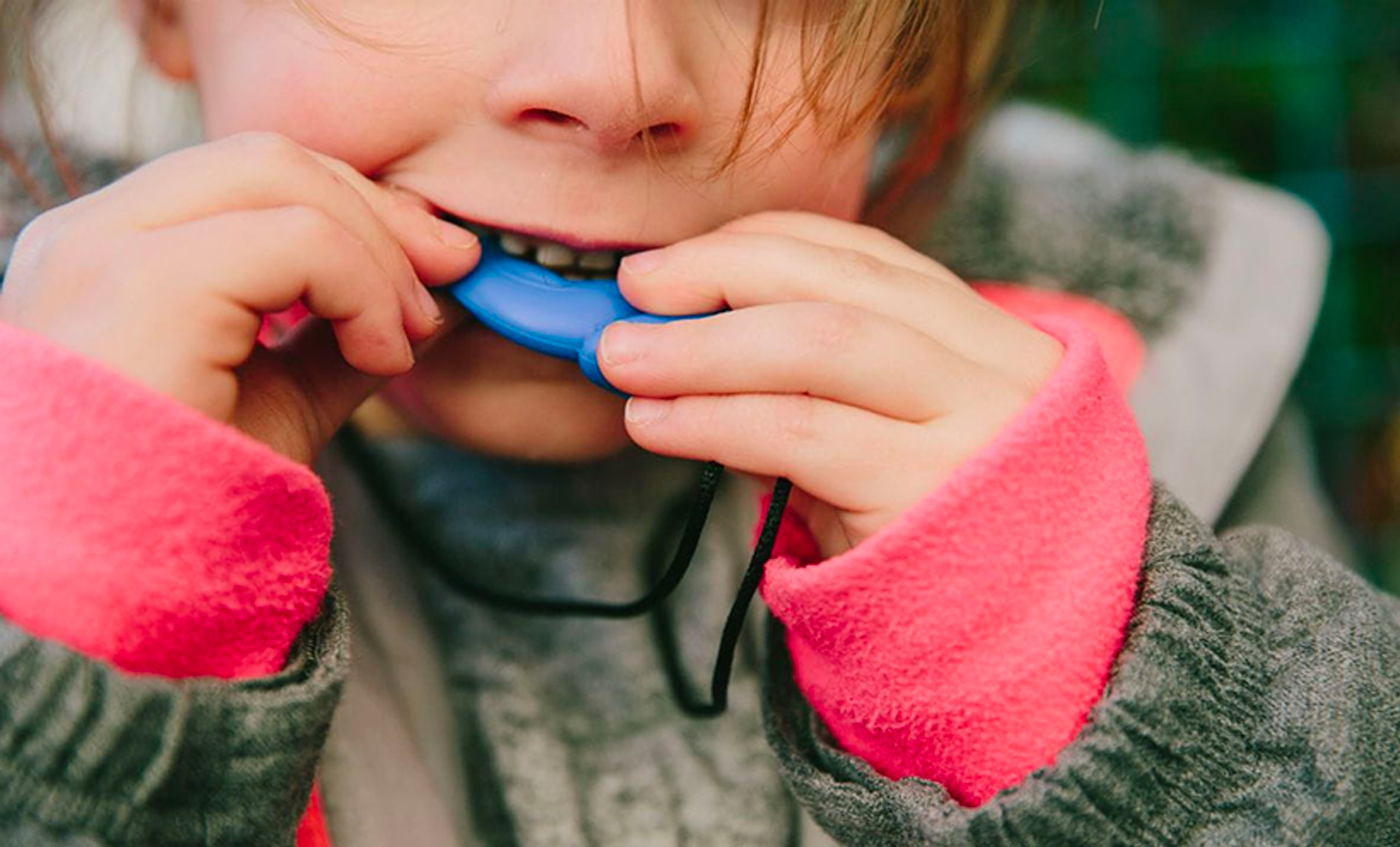 Child Using Teething Toy