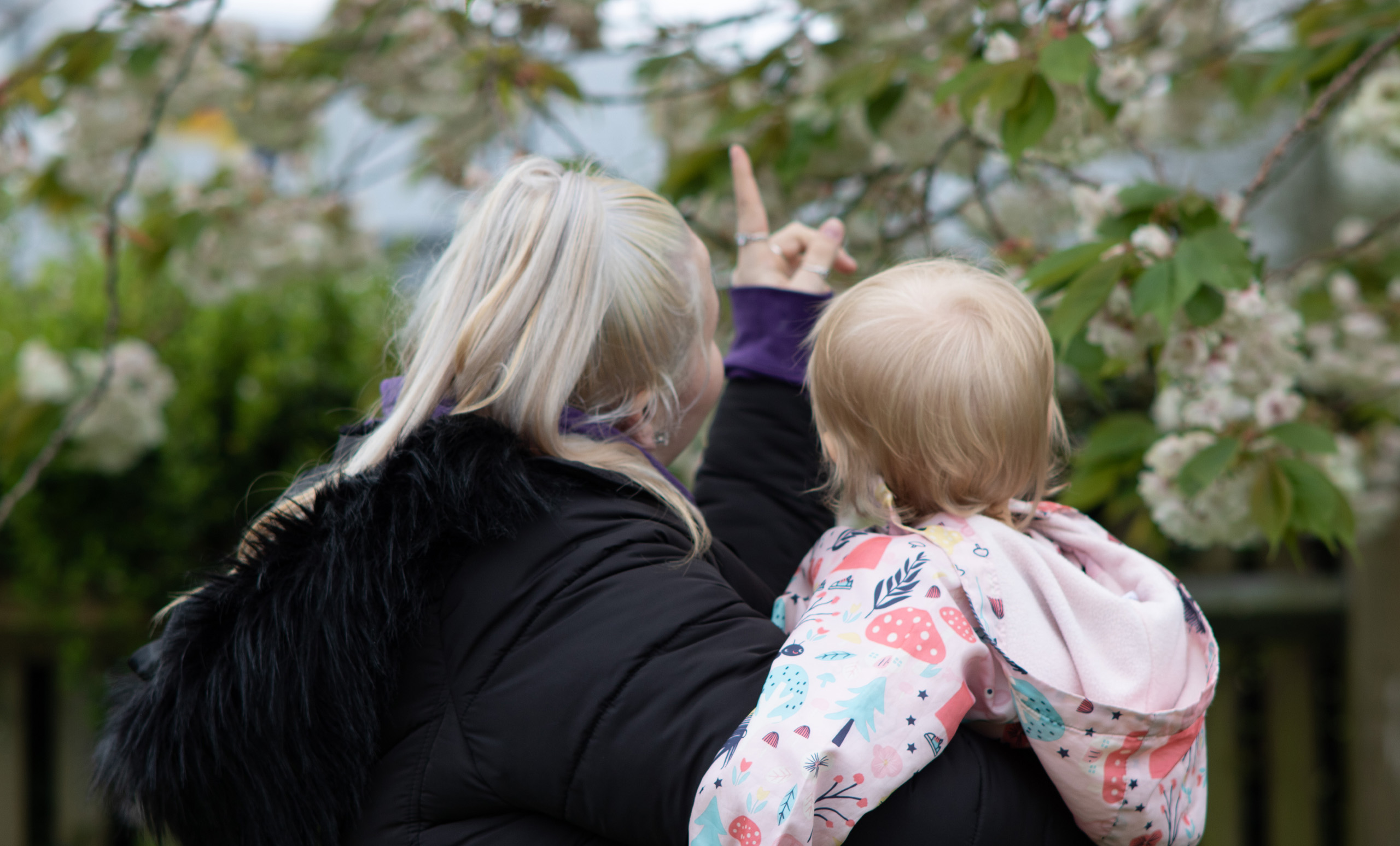 Mother & Daughter Outside